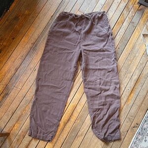 Vintage J Jill Tencel Made in USA Pants with Pockets (heavy Linen-like)